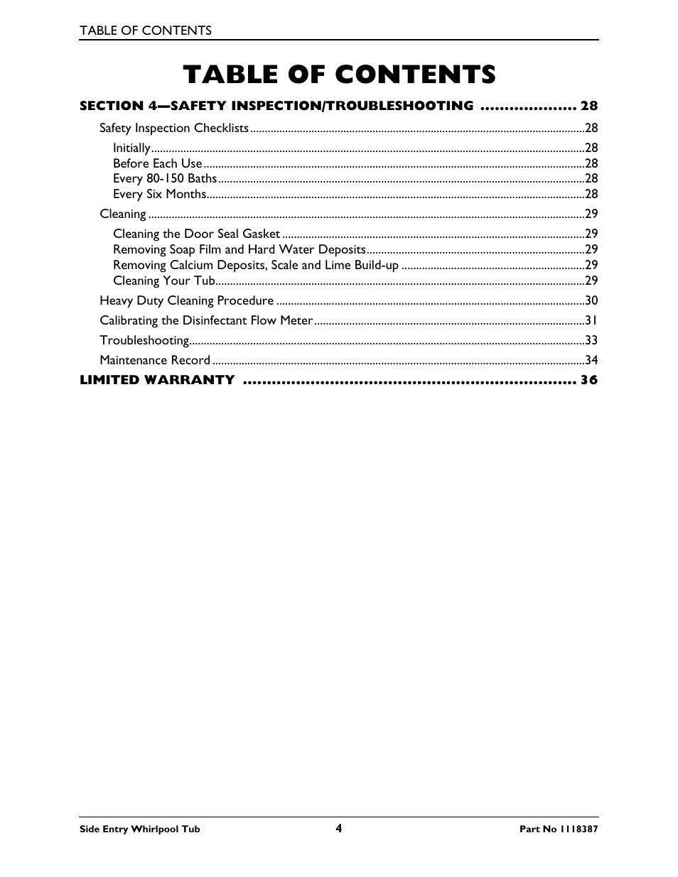 Invacare 3600XL User Manual | Page 4 / 36