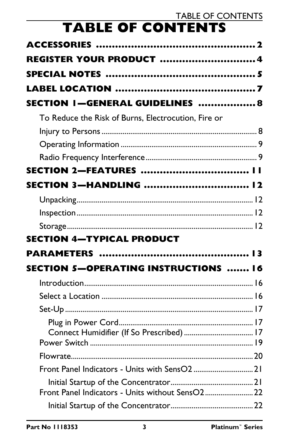 Invacare IRC10LX User Manual | Page 3 / 32