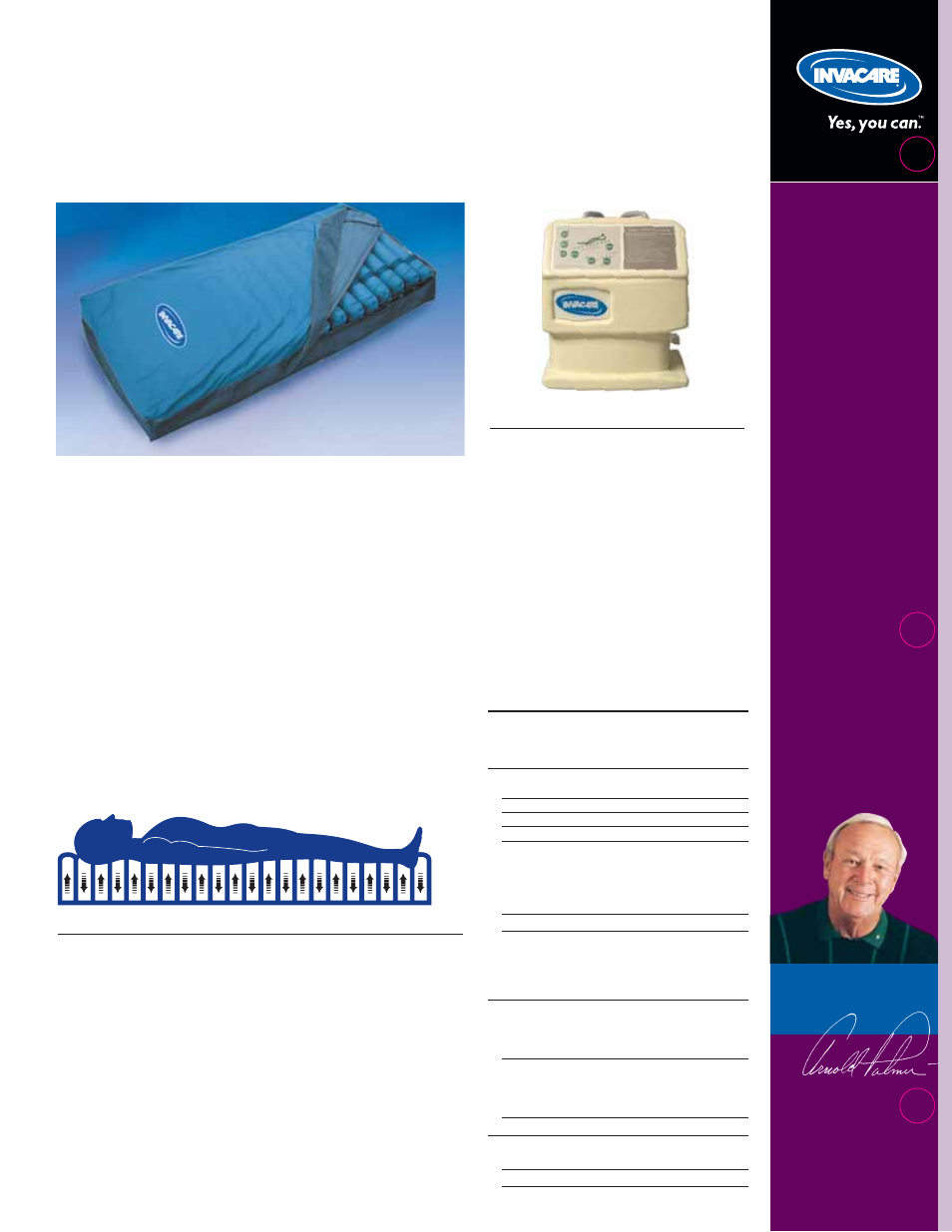 Invacare Alternating Pressure Air Mattress MNS400-B User Manual | 2 pages