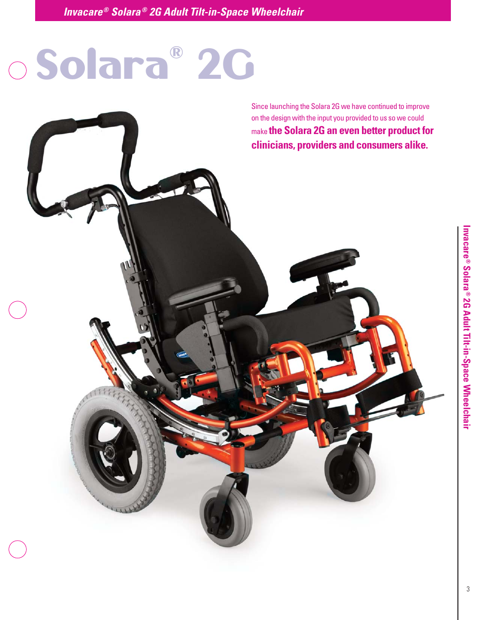 Solara | Invacare Compass XE User Manual | Page 3 / 12