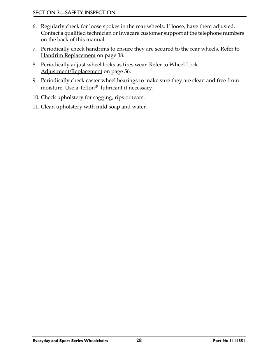 Invacare Top End X-Terminator QR User Manual | Page 28 / 76