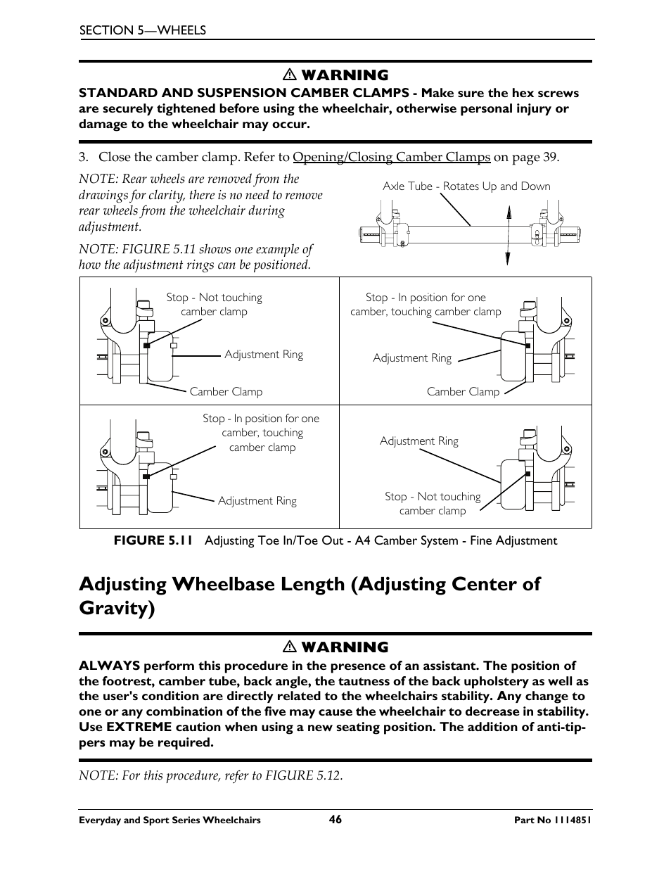 Figure 5.11 | Invacare Top End X-Terminator QR User Manual | Page 46 / 76
