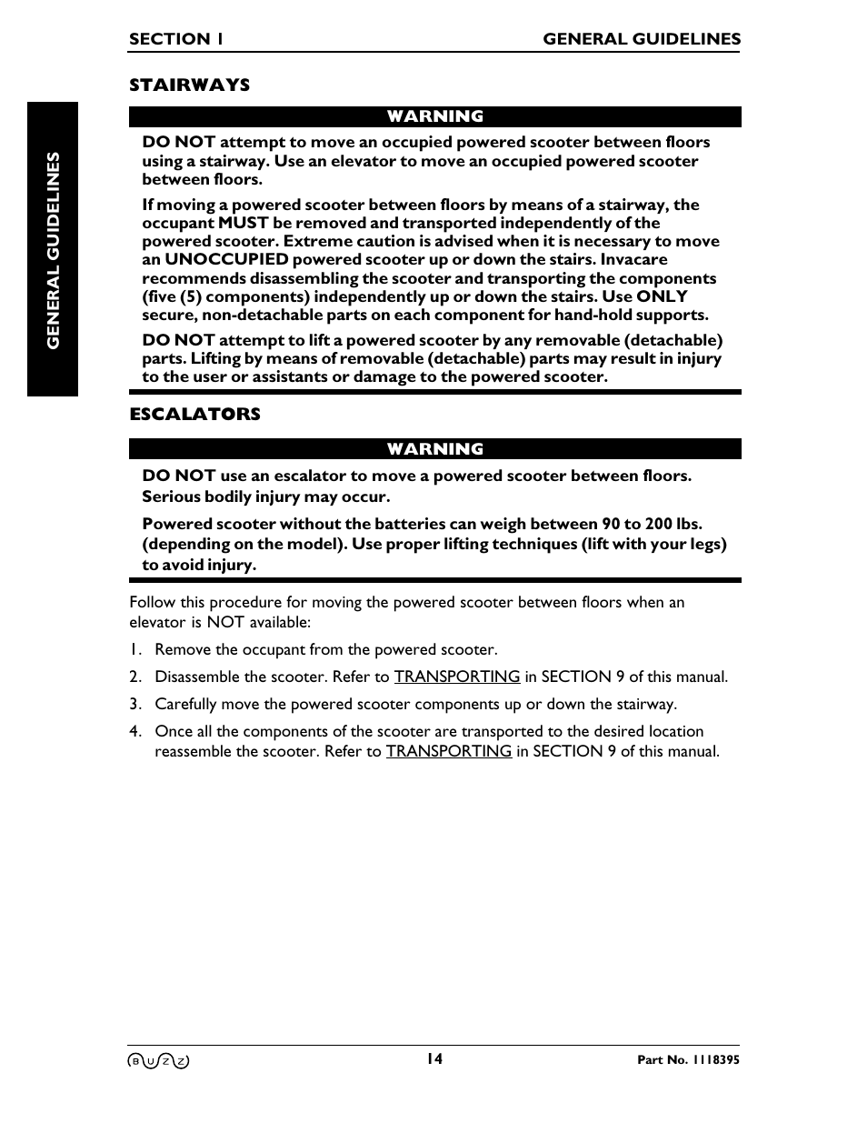 Invacare BUZZ HMV User Manual | Page 14 / 52