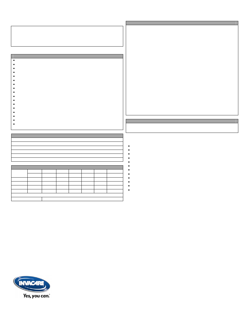 Invacare, 3g ranger x, Power wheelchair accessories and options | Seating & positioning | Invacare Wheelchair 3G Ranger X User Manual | Page 6 / 6