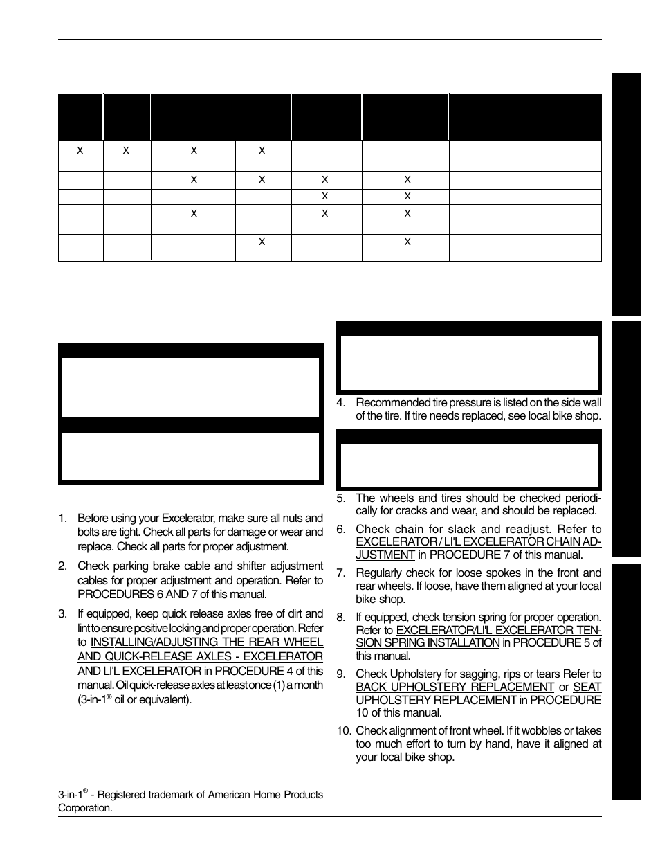 Troubleshooting maintenance | Invacare Excelerator XLT 2000 User Manual | Page 9 / 36