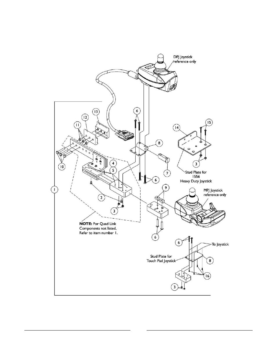 Quad link | Invacare Formula TRE User Manual | Page 168 / 174