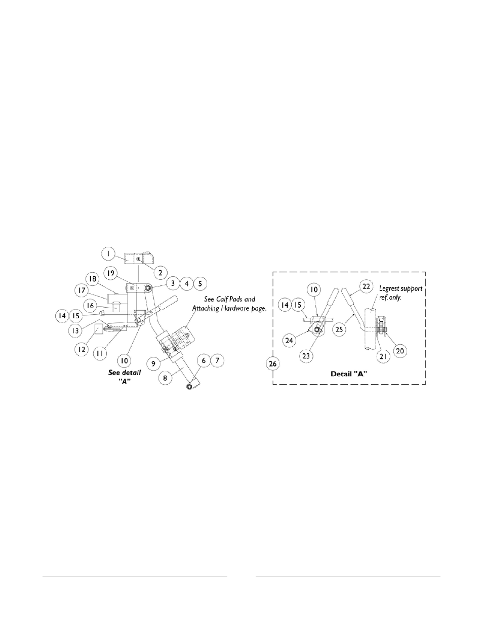 At5544 legrest supports | Invacare Formula TRE User Manual | Page 33 / 174