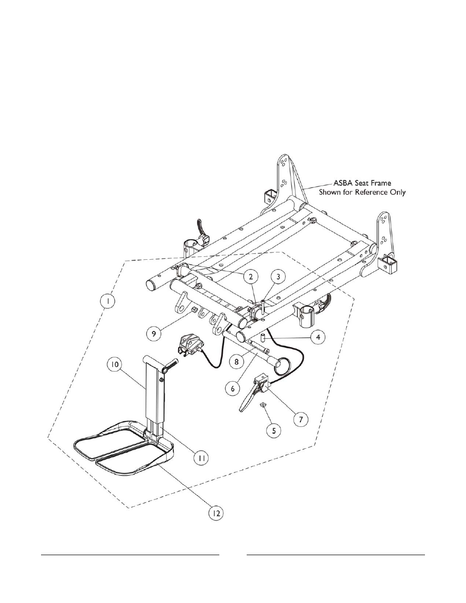 Center mount rigging kit ctmtj | Invacare Formula TRE User Manual | Page 84 / 174