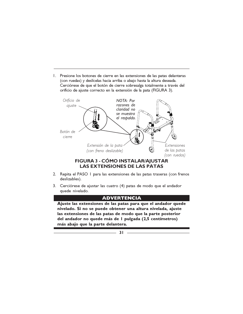 Invacare 6300-5F User Manual | Page 31 / 36