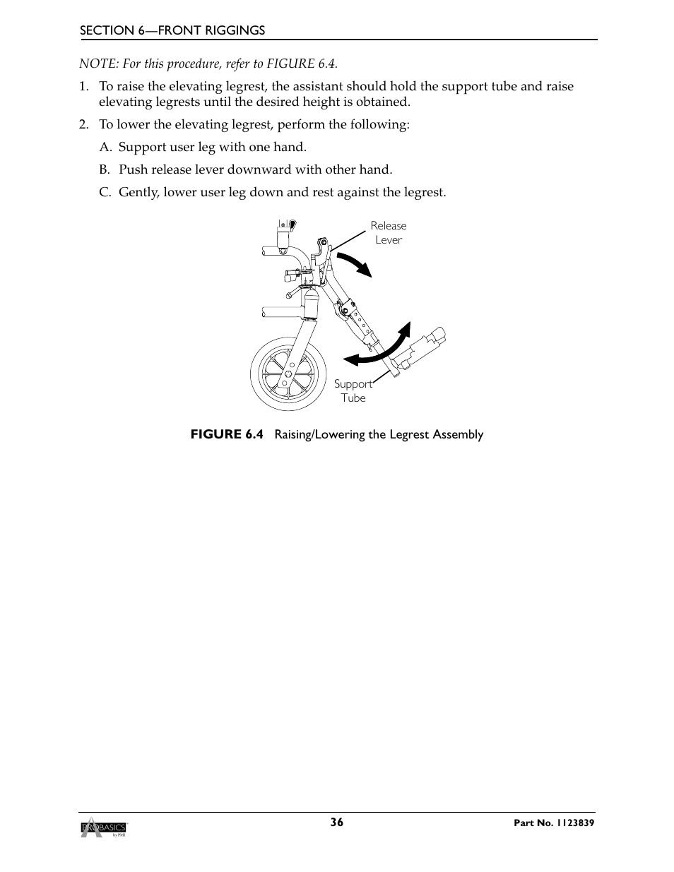 Invacare Wheelchair XP6500 User Manual | Page 36 / 64