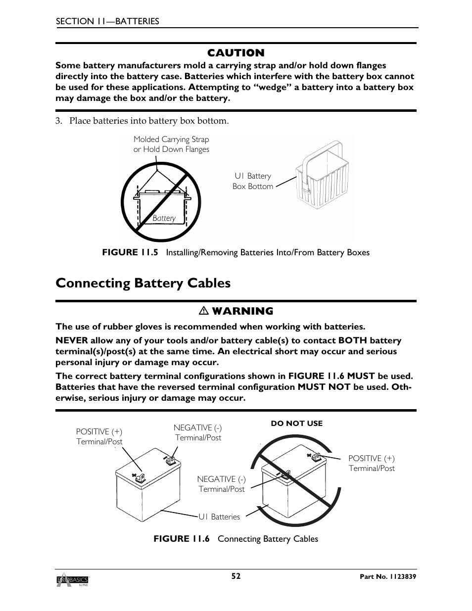 Connecting battery cables | Invacare Wheelchair XP6500 User Manual | Page 52 / 64