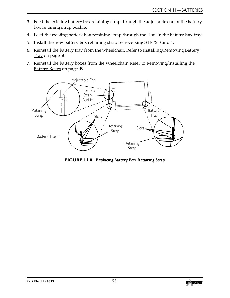 Own in figure 11.8 | Invacare Wheelchair XP6500 User Manual | Page 55 / 64