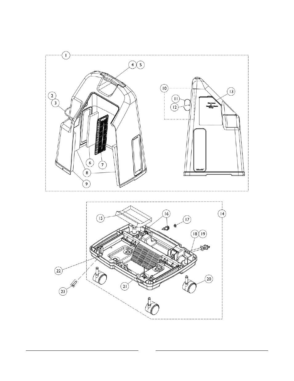 Cabinet and base | Invacare IRC5PW User Manual | Page 14 / 99