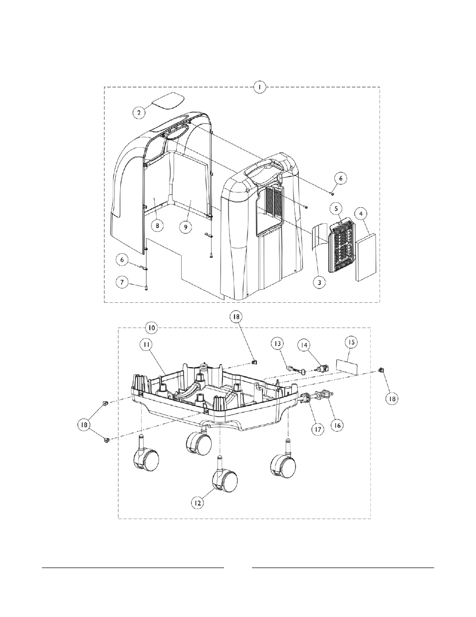 Cabinet and base | Invacare IRC5PW User Manual | Page 18 / 99