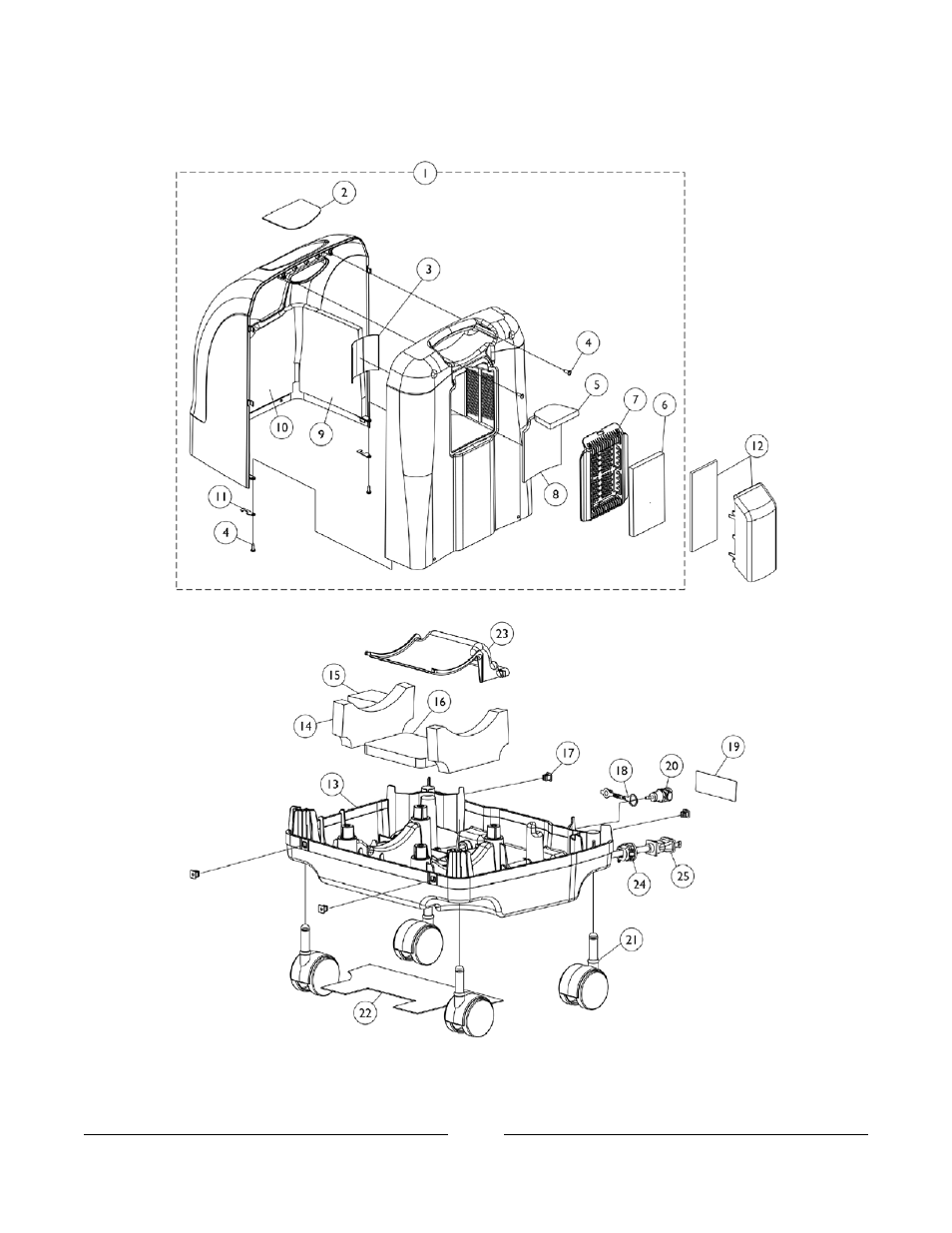 Cabinet and base | Invacare IRC5PW User Manual | Page 20 / 99