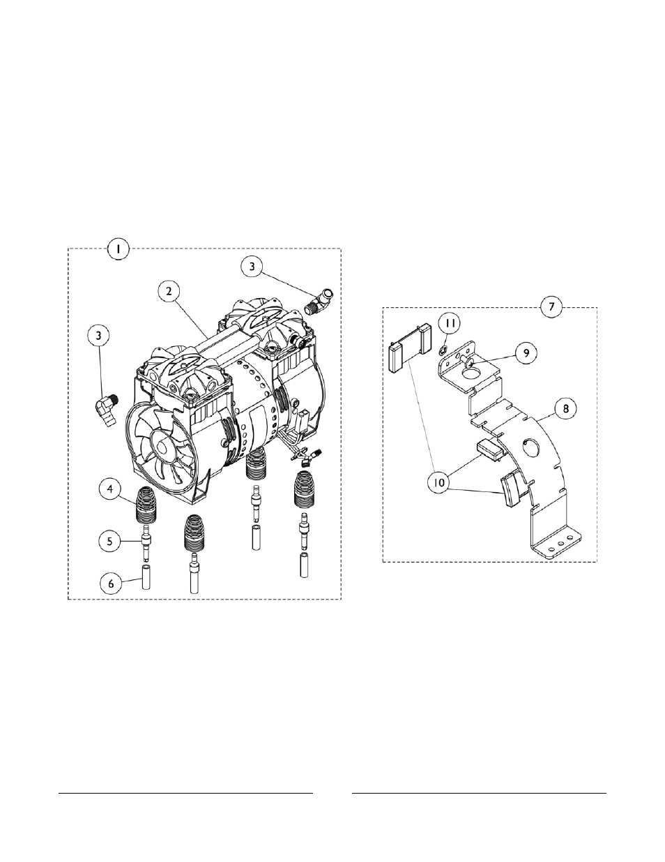 Compressor and mounting hardware | Invacare IRC5PW User Manual | Page 28 / 99