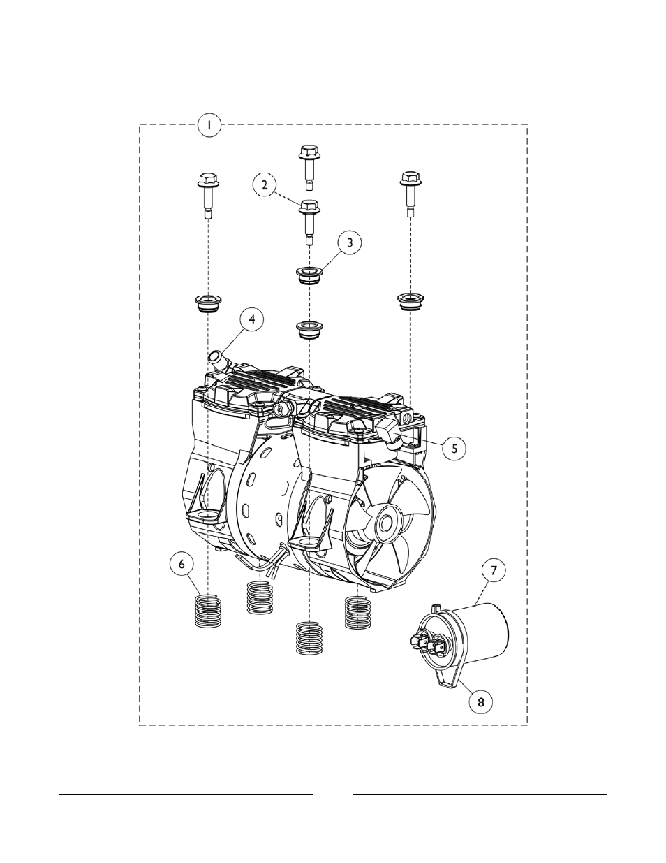 Compressor and mounting hardware | Invacare IRC5PW User Manual | Page 30 / 99