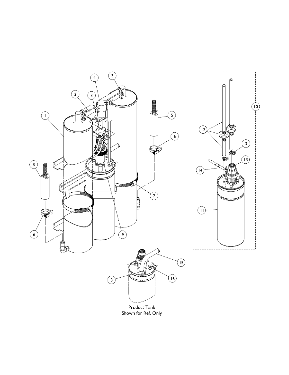 Sieve bed assembly and product tank, 10 liter models | Invacare IRC5PW User Manual | Page 70 / 99