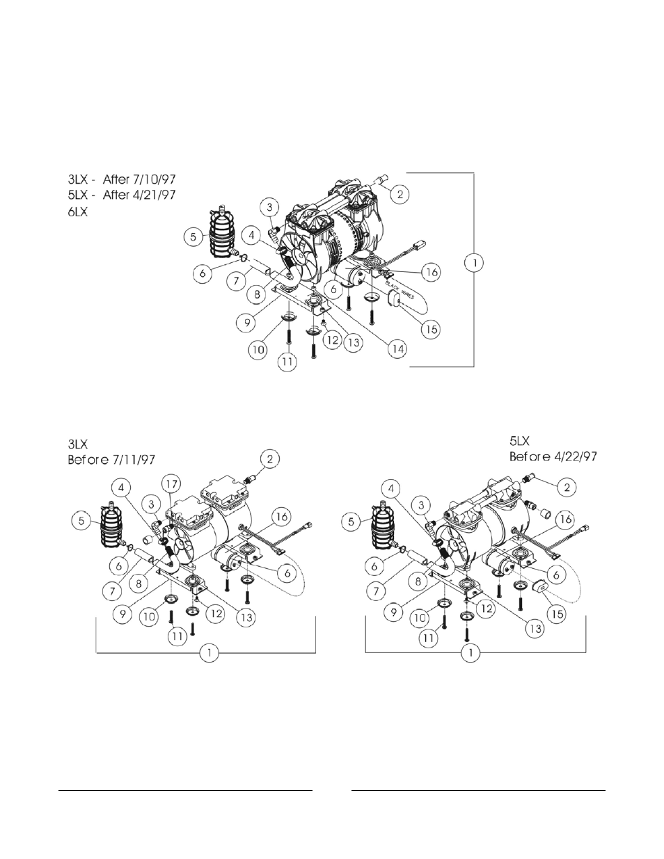 Compressor and mounting hardware | Invacare IRC5PW User Manual | Page 93 / 99
