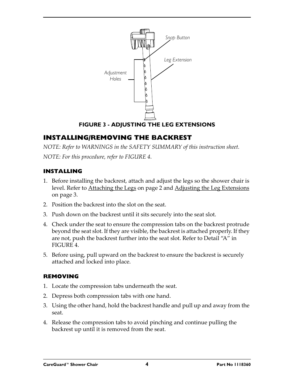 Invacare 95-2 User Manual | Page 4 / 20