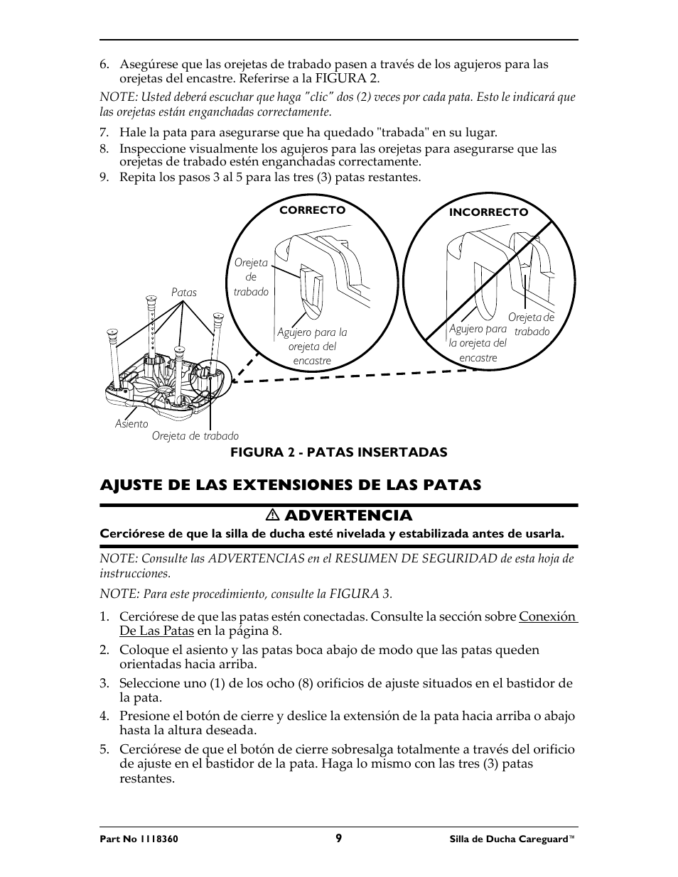 Invacare 95-2 User Manual | Page 9 / 20