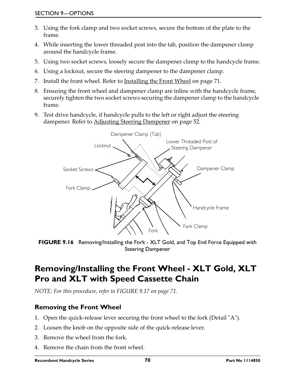 Invacare Force User Manual | Page 70 / 76