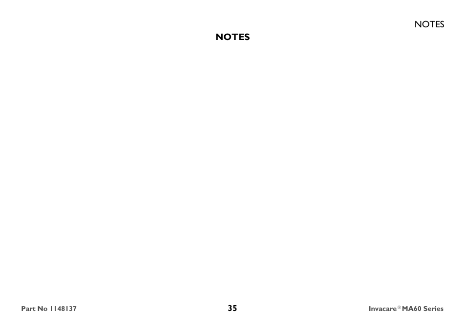 Invacare MicroAir MA60 User Manual | Page 35 / 36