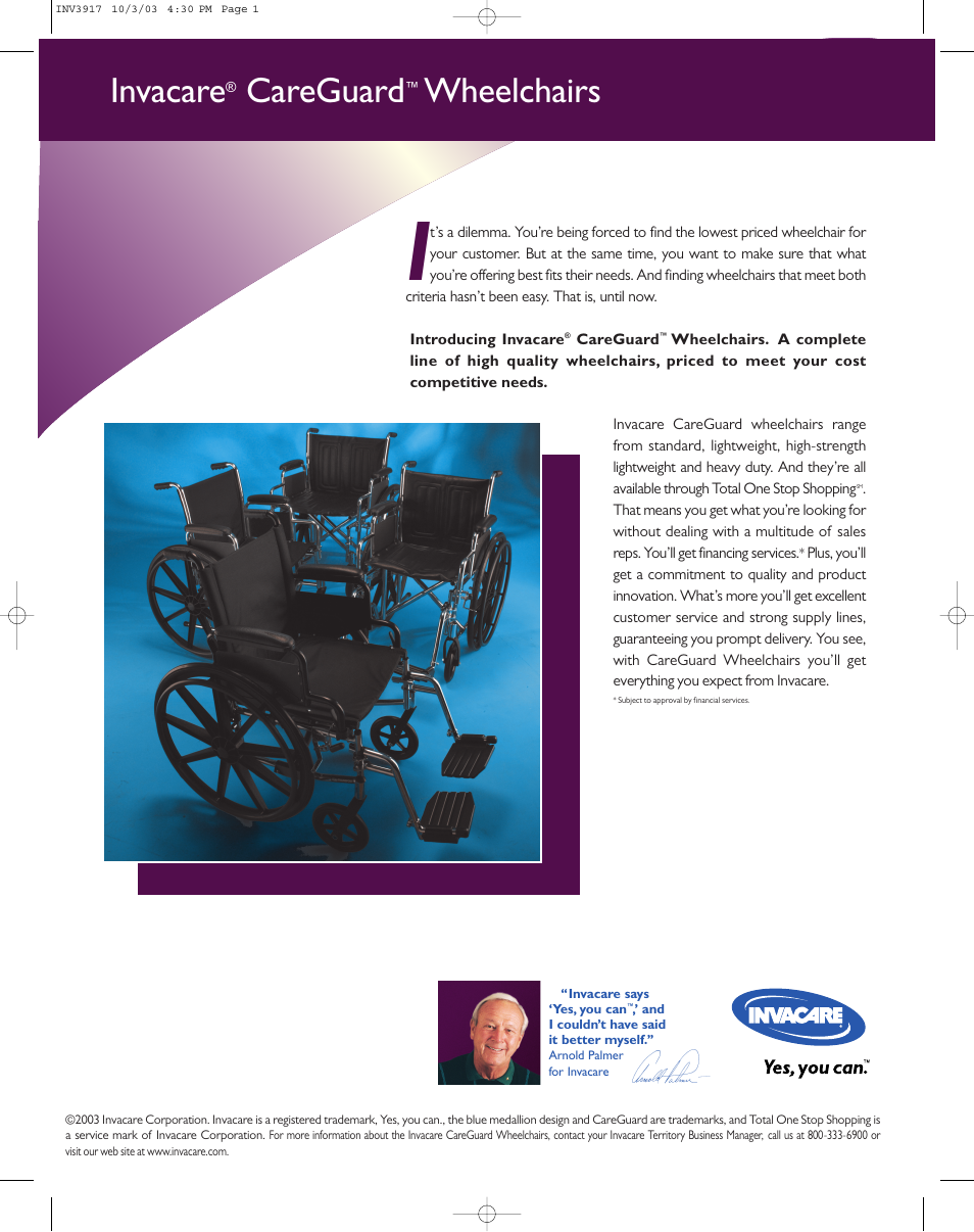 Invacare CareGuard User Manual | 2 pages