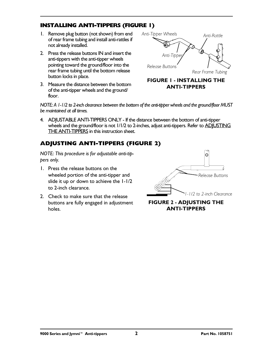 Invacare JYMNI 9000 User Manual | Page 2 / 4