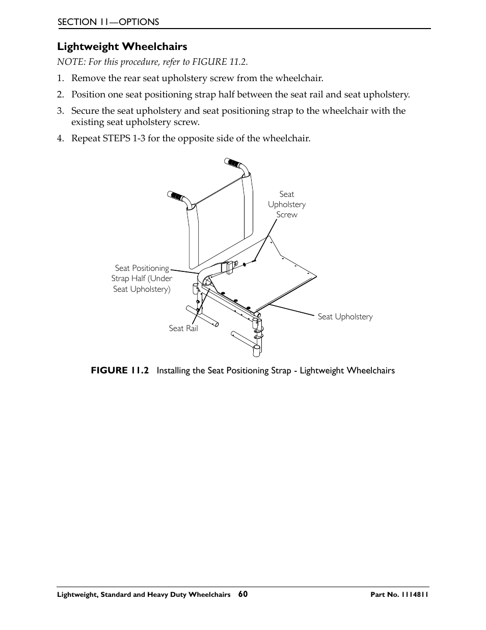 Lightweight wheelchairs | Invacare Lightweight User Manual | Page 60 / 64