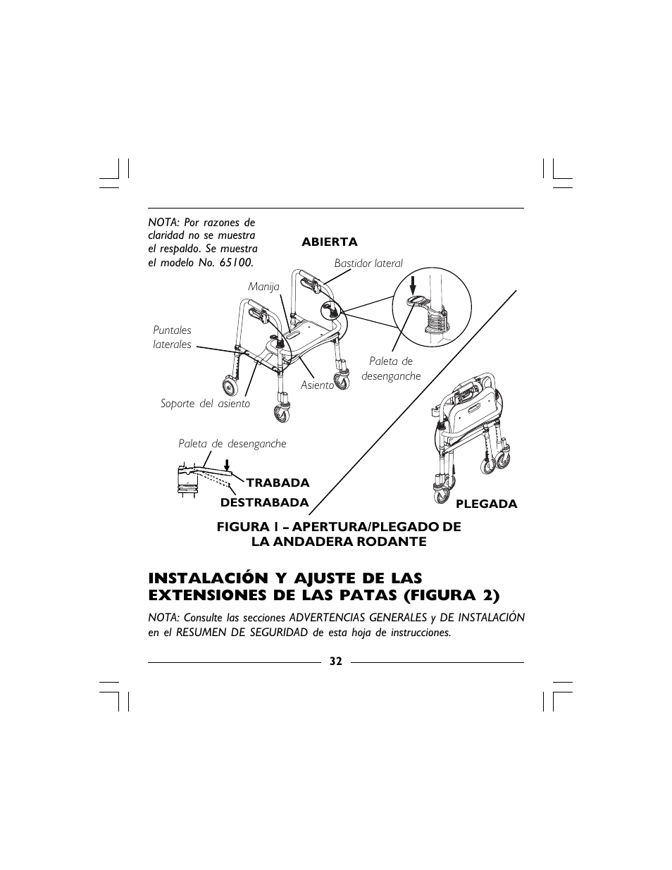 Invacare 68100 User Manual | Page 32 / 40