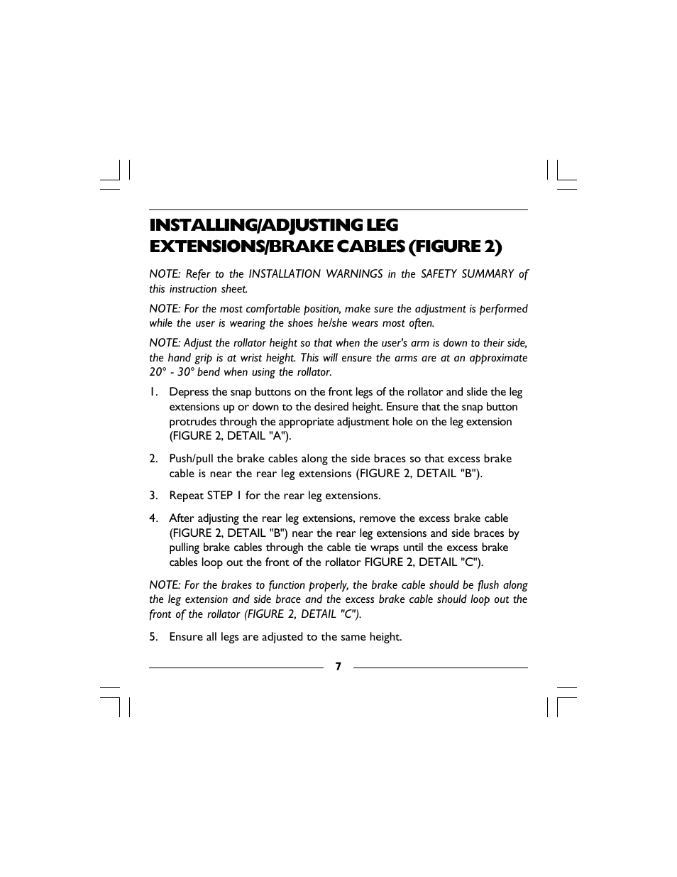 Invacare 68100 User Manual | Page 7 / 40