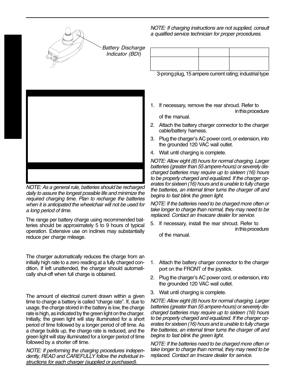 Charging batteries (figure 11) | Invacare Wheelchair User Manual | Page 34 / 48