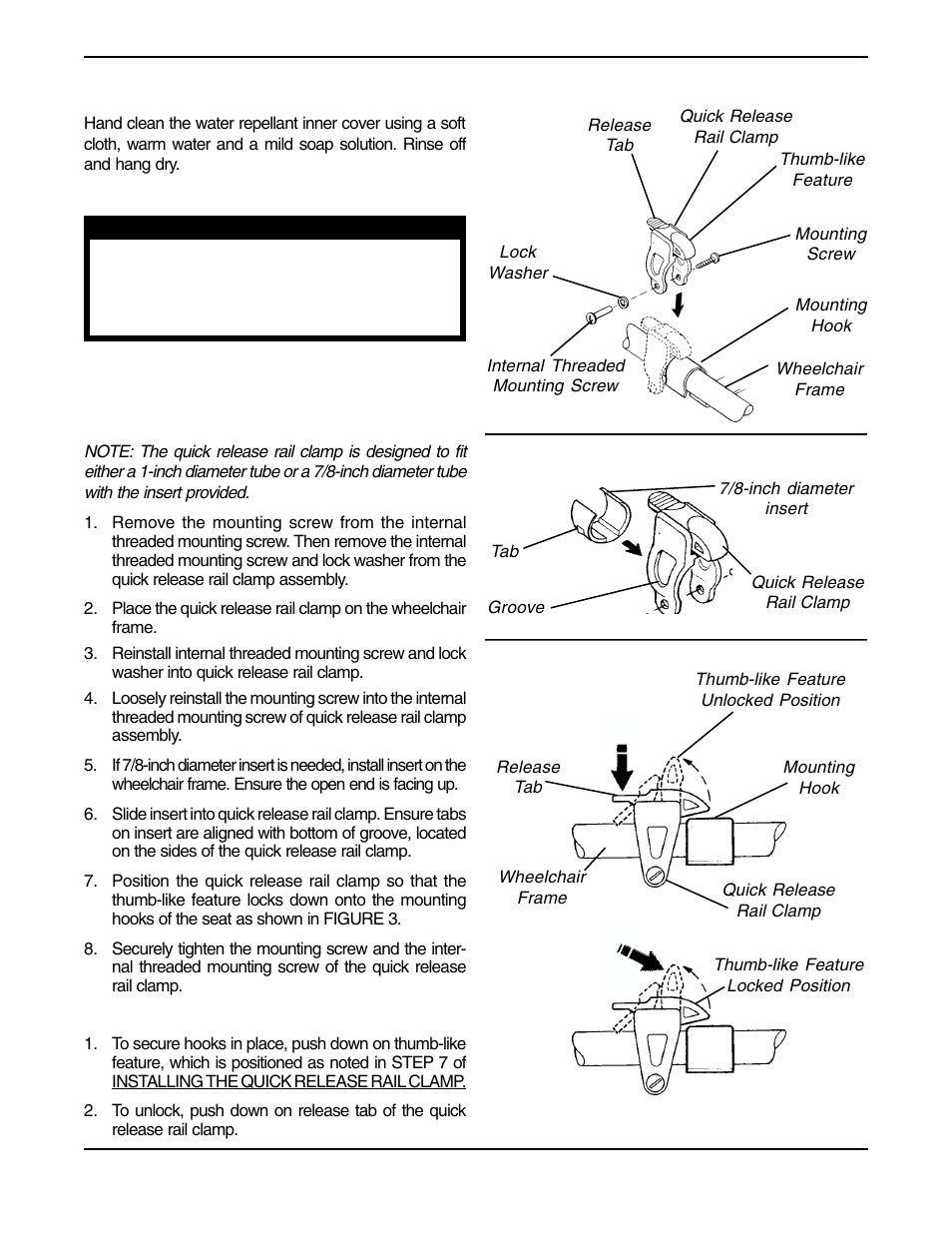 Invacare Comfort-Mate Extra / Comfort-Mate Extra Base User Manual | Page 3 / 4