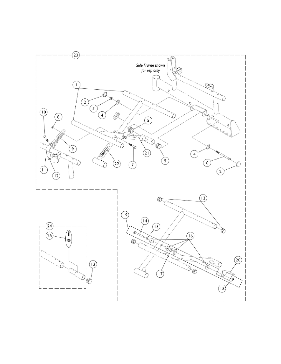 Crossbraces, seat extensions and hardware | Invacare FWD User Manual | Page 17 / 152