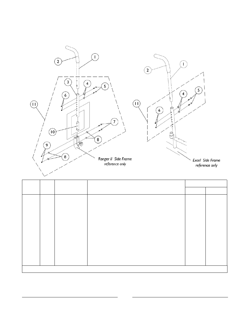 Back canes & attaching hardware, Sling seat only | Invacare FWD User Manual | Page 21 / 152