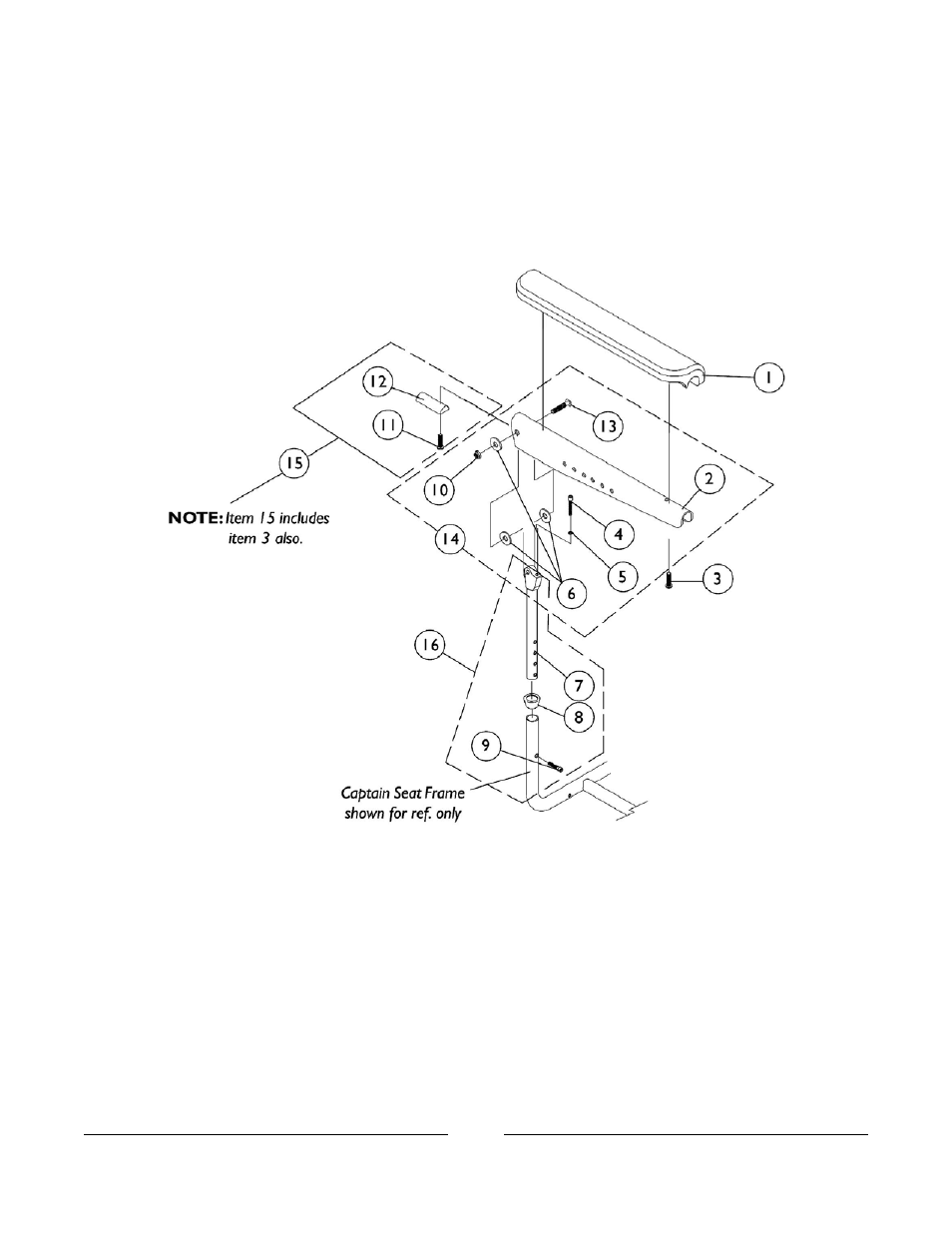 Captain seat arms & hardware | Invacare FWD User Manual | Page 35 / 152