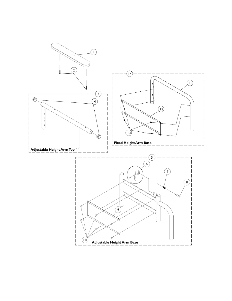 Arms - excel | Invacare FWD User Manual | Page 40 / 152