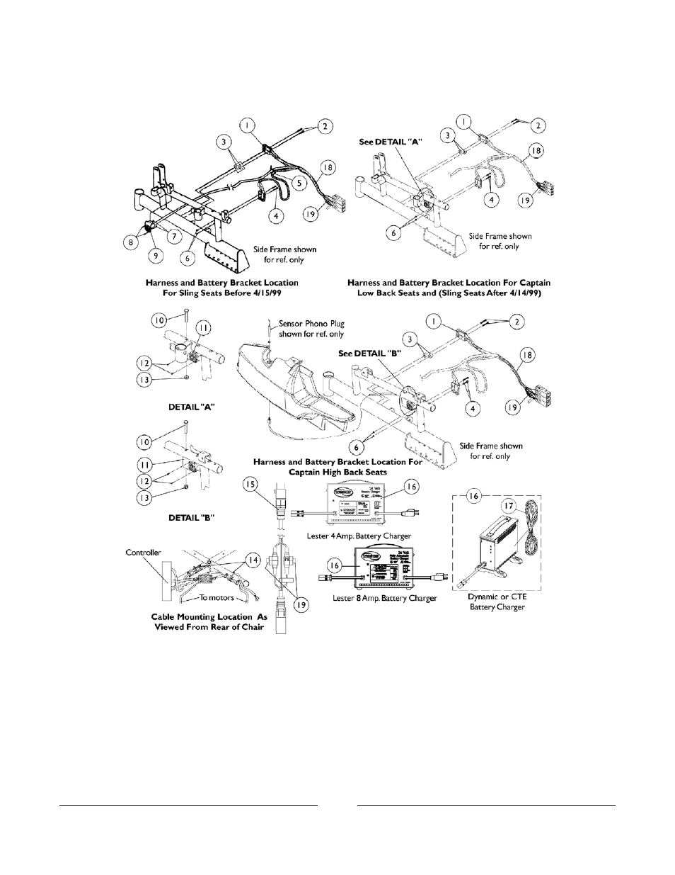 Battery chargers & harnesses | Invacare FWD User Manual | Page 56 / 152