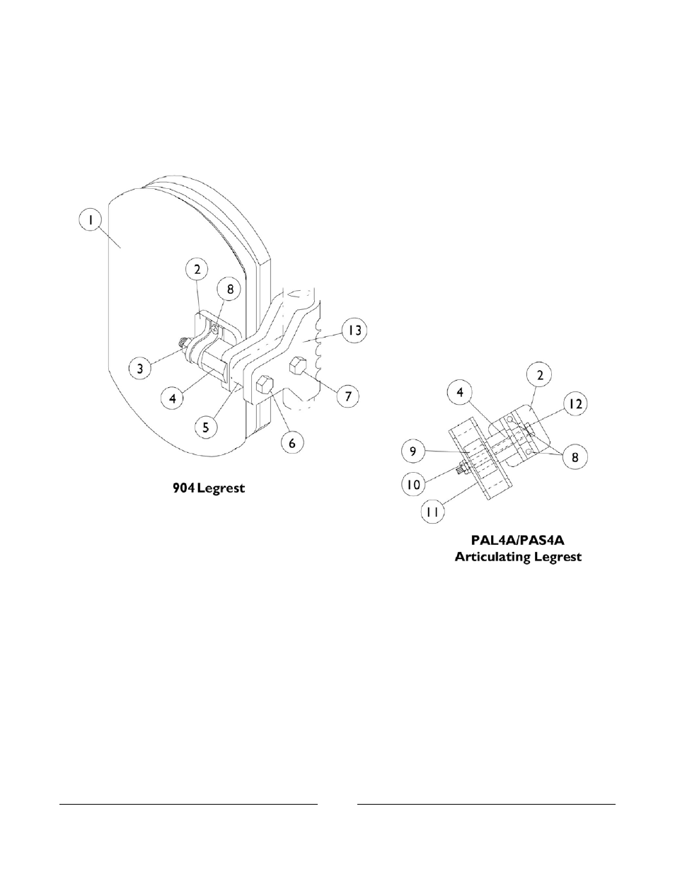 Calf pads & attaching hardware | Invacare FWD User Manual | Page 90 / 152