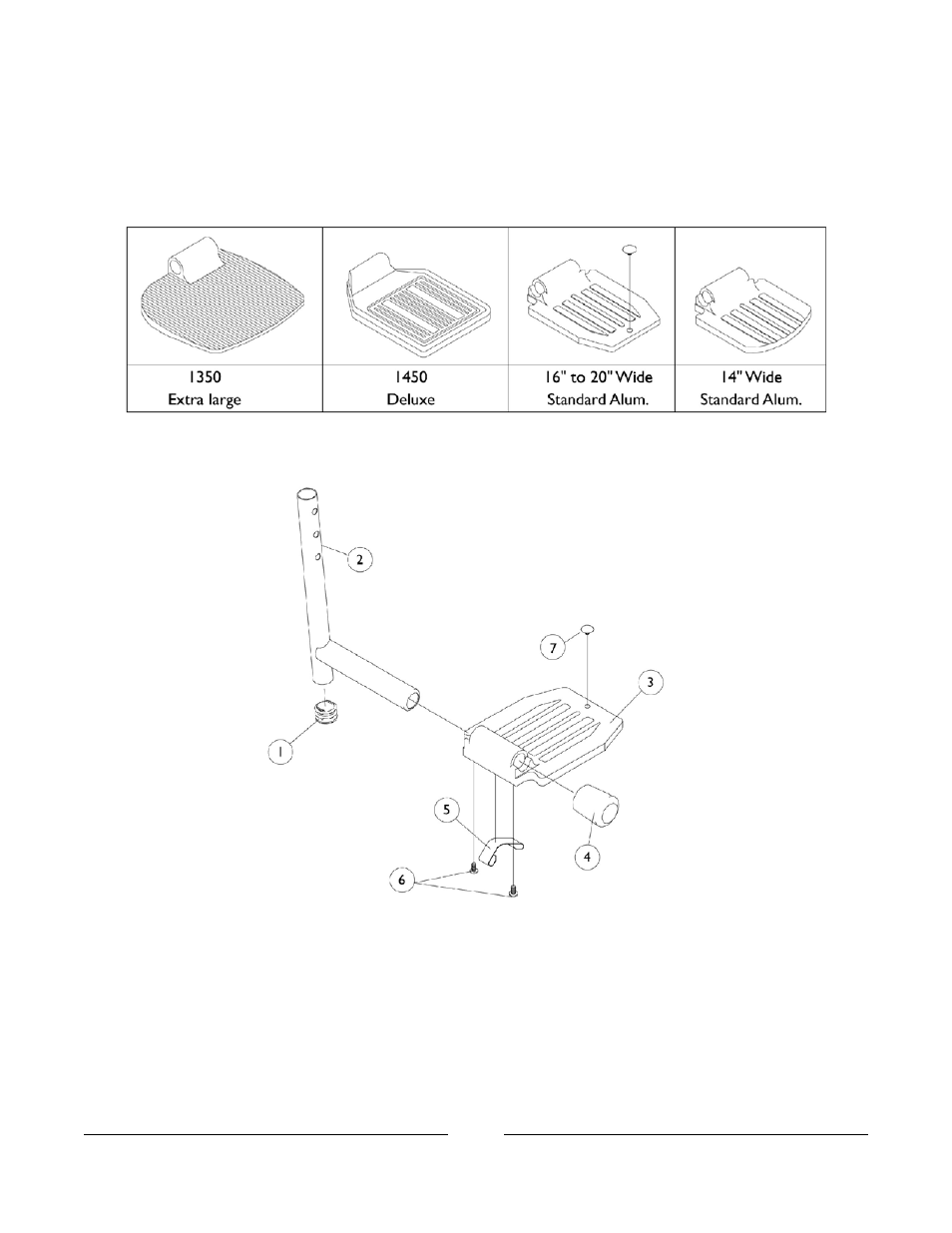 Pivot/ slide tube w/ footplate, Pw93, pw93e | Invacare FWD User Manual | Page 92 / 152