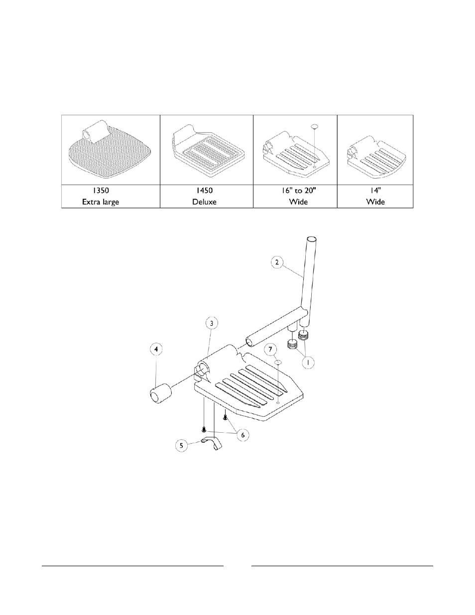 Pivot/ slide tube w/ footplate | Invacare FWD User Manual | Page 98 / 152