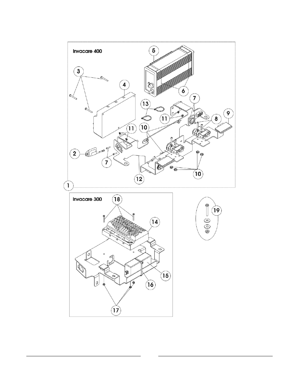 Charger and controller | Invacare 400 User Manual | Page 44 / 50