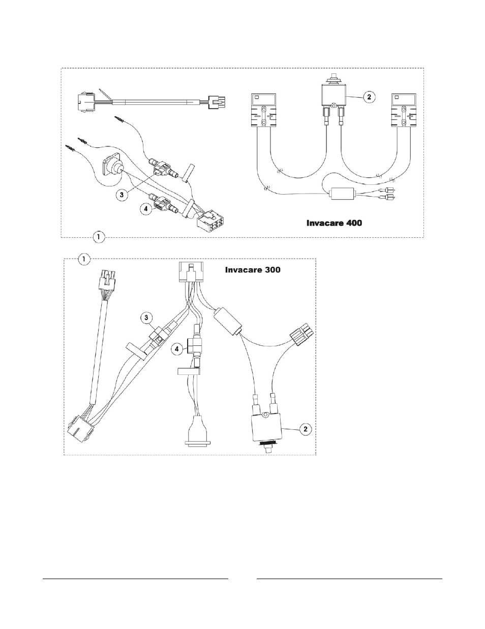 Rear wiring harness | Invacare 400 User Manual | Page 47 / 50