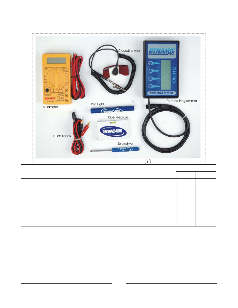 Tool kit with remote programmer | Invacare 400 User Manual | Page 49 / 50