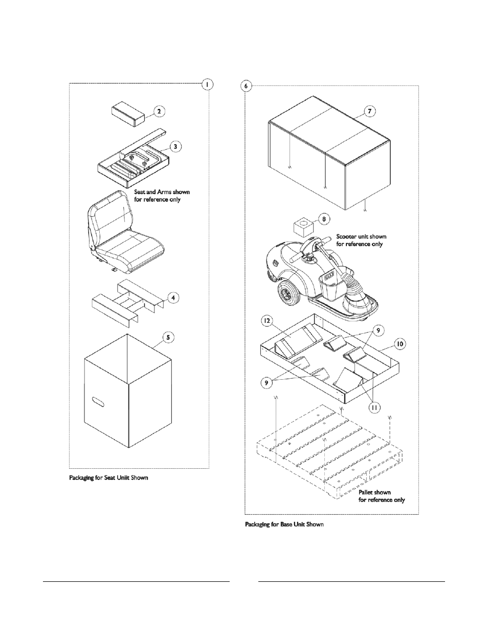 Packaging, literature and decals | Invacare 400 User Manual | Page 5 / 50