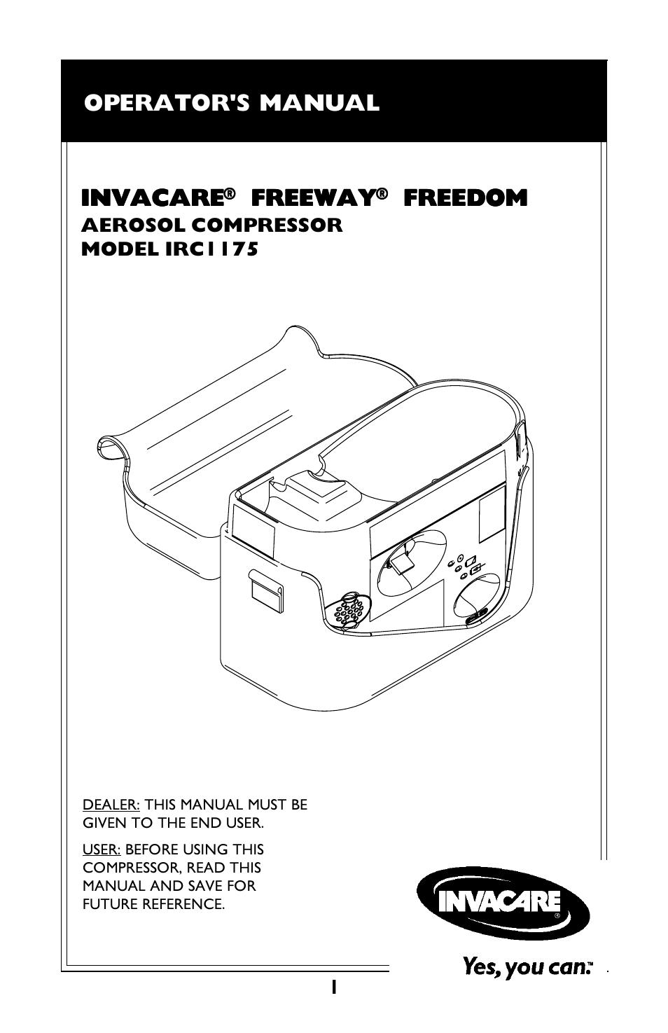 Invacare IRC1175 User Manual | 24 pages