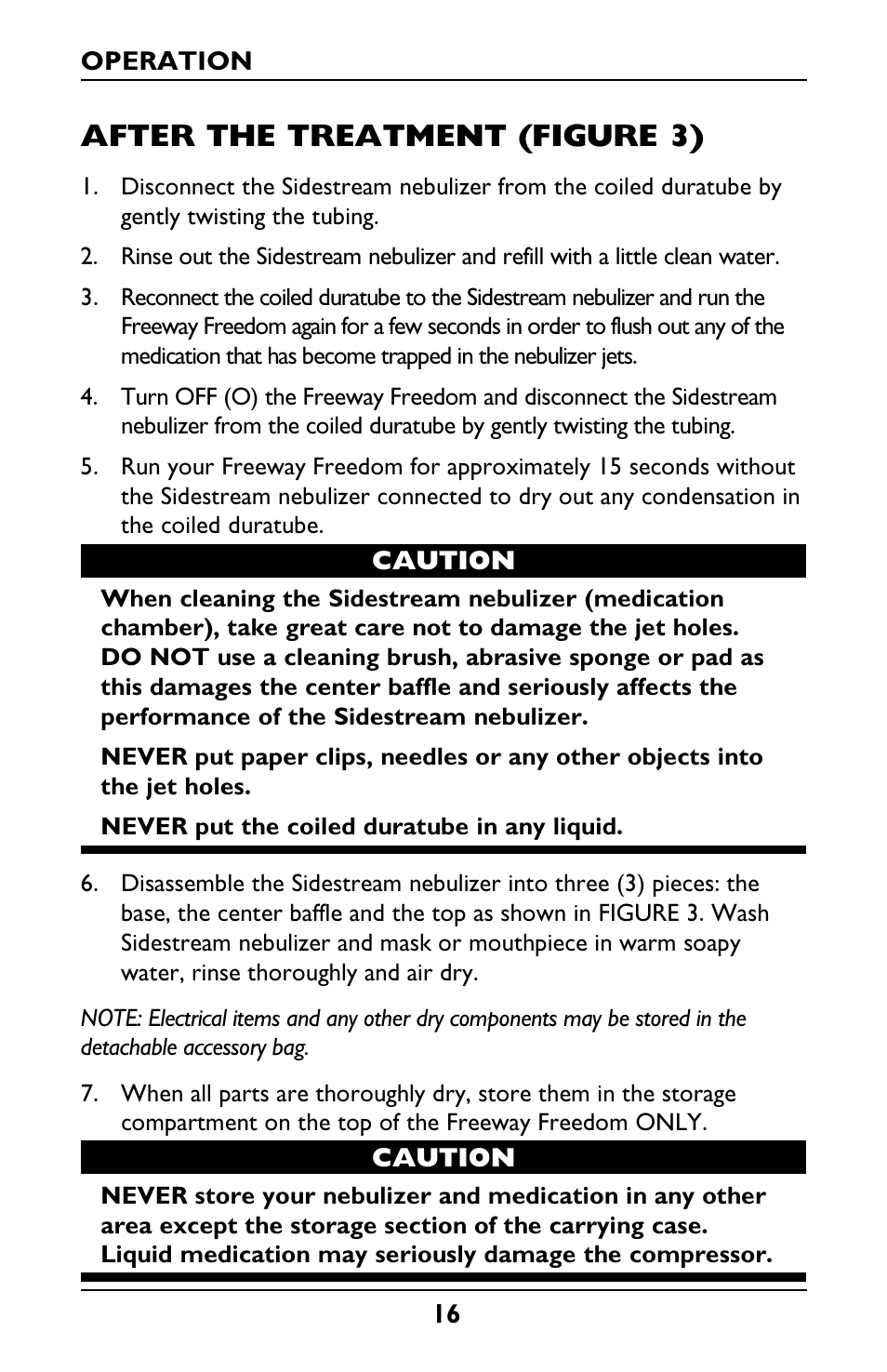 After the treatment (figure 3) | Invacare IRC1175 User Manual | Page 16 / 24