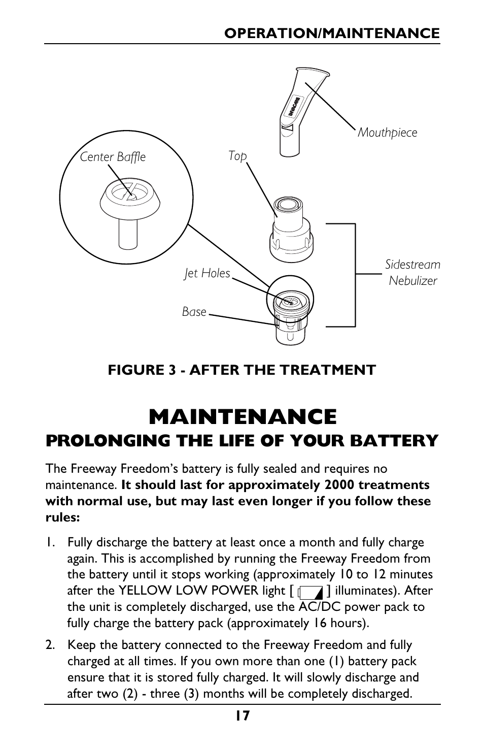 Maintenance, Prolonging the life of your battery | Invacare IRC1175 User Manual | Page 17 / 24