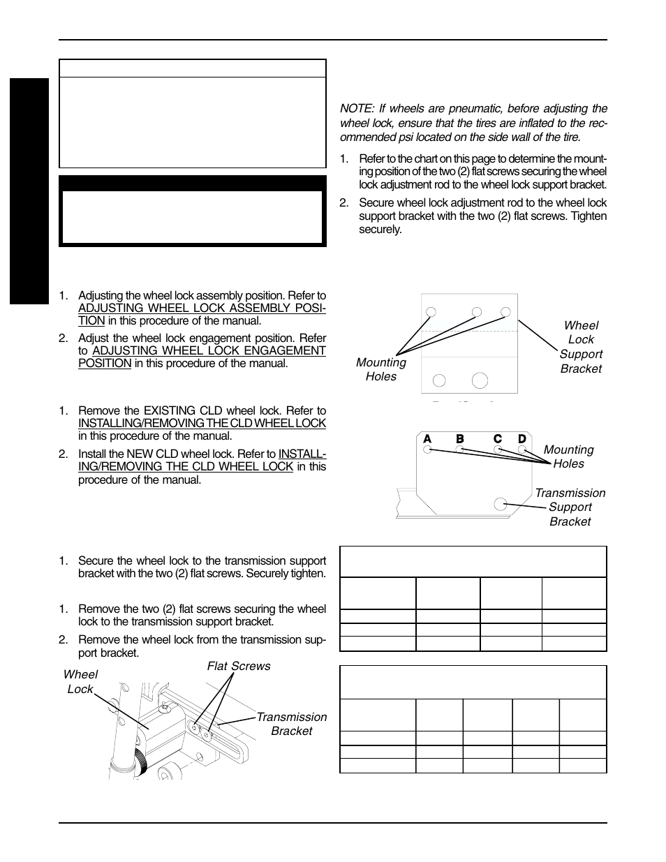 Installing cld on existing wheelchair, Replacing the cld wheel lock, Installing/removing the cld wheel lock (figure 1) | Adjusting wheel lock assembly position (figure 2) | Invacare 9000 User Manual | Page 16 / 24